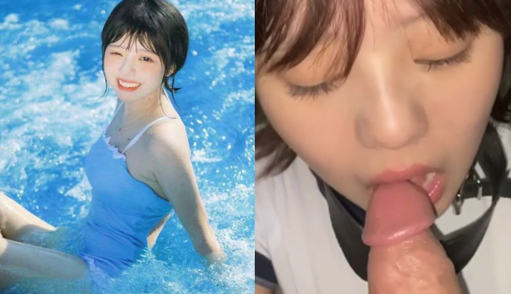 short-haired school girl ji zhou yun wen wen wan is pure and sweet in public, and cool and chill in private.