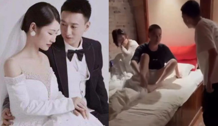 A married woman from Wenzhou was caught having an affair by her husband in bed! What's shocking is that she was actually with her child at the time. This affair is truly outrageous!