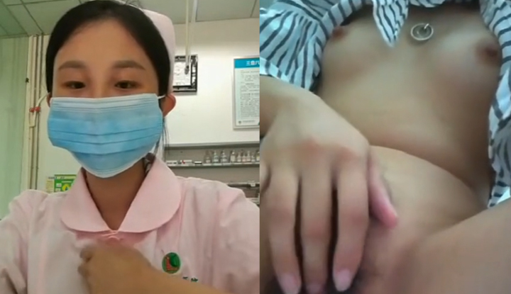 In reality, the content villain is a sexy nurse who secretly takes off her shirt and does selfies at work.