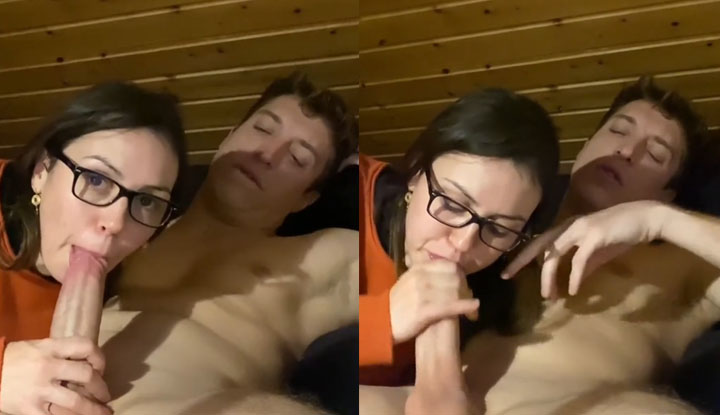 Europe/America P-station Master Maxime Point ~ This glasses-wearing girl really enjoys giving head, using her hands and mouth to bring men to the brink of ecstasy.