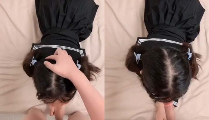 The serious female student came to work part-time to earn money for immediate personal expenses as soon as school ended.