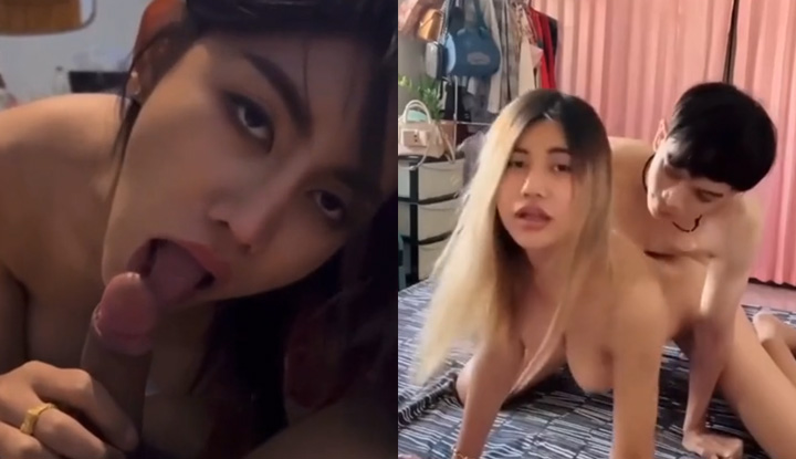 [ไทย] แฟนสาวน่ารักจากประเทศไทย หลังจากเสร็จงานยังช่วยลูบควยให้สะอาดให้แฟนชายด้วย!