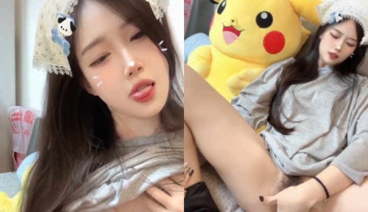 氣質美少女自慰私拍，撩起內衣揉奶摸穴呻吟好誘人