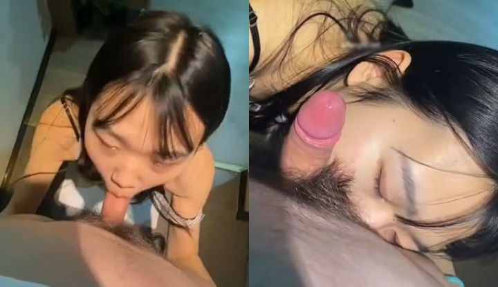 小女友穿著女僕裝舔肉棒勾引