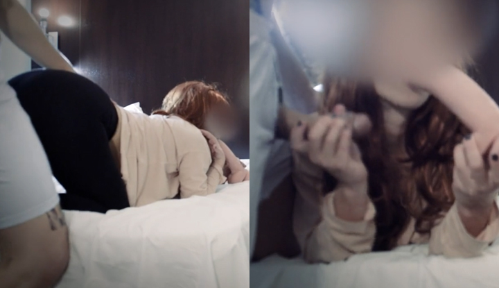 [歐美] hotcouplelovelysex-NTR夫妻開房激戰，老婆被單男中出後才輪到老公使用