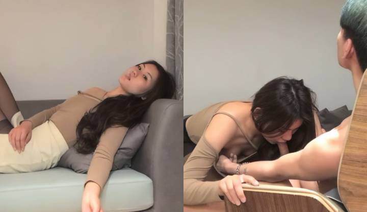 เพื่อที่จะเยด พี่สาวจึงละทิ้งศักดิ์ศรีเพื่ออมควยให้กับน้องชายของเธอ