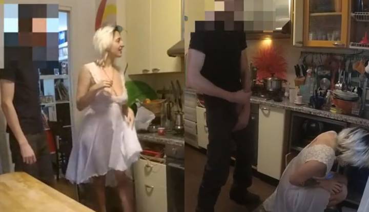 อเมริกา ซีรีส์คลิปหลุดโดย Gentlyperv ~ มือเยดอย่างเบื่อๆ ที่บ้านของลูกค้า