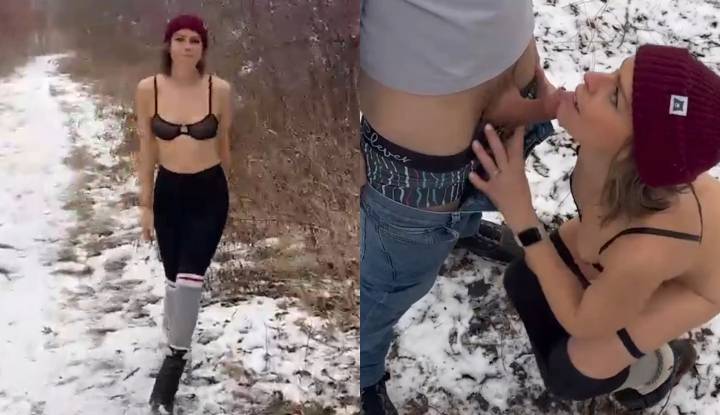 [europe and america] the best pornographic website serenitycox has a passionate threesome in the snow. she kneels down and gives a blowjob with a huge cock from behind. it’s so stimulating!
