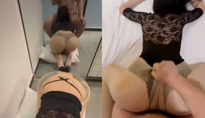 [ญี่ปุ่น] จางยาซือ - วิดีโอ hookup นักศึกษาต่างชาติหลุด: ถุงน่องดำ, ก้นสวย, หุ่นสุดยอด, ถูกบังคับอมควย, เย็ดจากด้านหลังแบบไม่ใส่ถุงยาง, ก้นสั่นไหวในถุงน่องพร้อมพุ่งน้ำสี่ครั้ง!