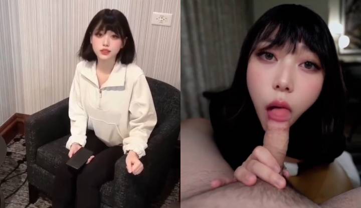 the beautiful luna, the black cat, is a slut. the av plot of the sweet goddess of beauty accidentally meets her boyfriend on christmas eve in a foreign country. she invites him to a sex game room. she plays the role of a maid and gets her body covered in hot cum!