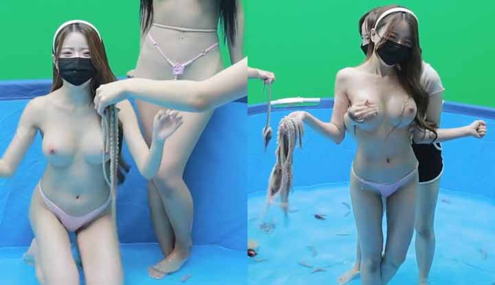 [韓國] 超爆火的韓國jinricp 熊貓班 直播大合集～7月12日第五季第12集【合播挑戰賽-泳池懲罰】泳池懲罰