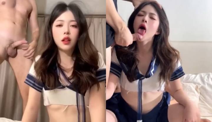 [korean] high-humiliation online porn movie shin shi-hsu, the latest 福利 video, black stockings, jk uniform, sailor uniform, 3p gangbang, masked man, muscular man slams the pussy like crazy!