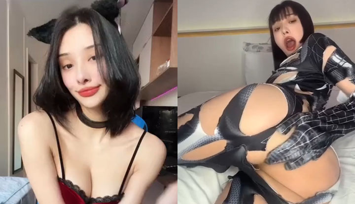 america's sizzling private photoshoot collection by gorgeous influencer voulezj: wearing sexy lingerie and black stockings, showing off her ample breasts, fingering her clitoris with a toy and moaning in pleasure, revealing her face in extreme black silk provocative attire!