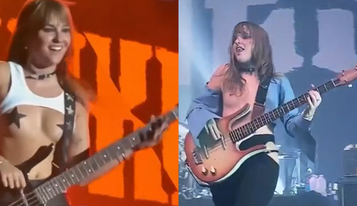 [歐美] 意大利搖滾樂隊 Måneskin 維多利亞現場露點！女神多次脫衣露乳玩嗨舞臺 粉絲尖叫狂歡 搖滾魅力爆表！