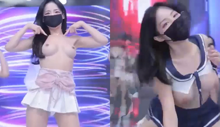 [korea] top strip dance team panda squad live in season 6! fierce body rubbing, tempting alluring butts, goddesses showing off their huge, voluptuous breasts, dancing with fiery passion!