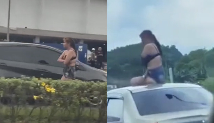 [มาเลเซีย] เกิดเรื่องอื้อฉาวครั้งใหญ่บนถนนในกัวลาลัมเปอร์อีกแล้ว! อินฟลูเอนเซอร์ IG nsorfina ถอดเสื้อผ้าบนหลังคารถ ชี้ไปที่อุบัติเหตุรถชน ขวางการจราจรและทำให้ผู้สัญจรตะลึง!