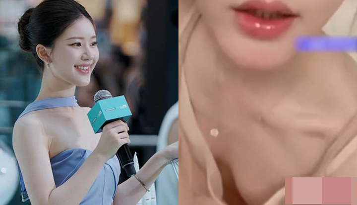 ดาราจ้าวลู่ซือชุดหลุดระหว่างไลฟ์สด抖音 ชาวเน็ตช็อกเห็นเชอร์รี่น้อยๆ