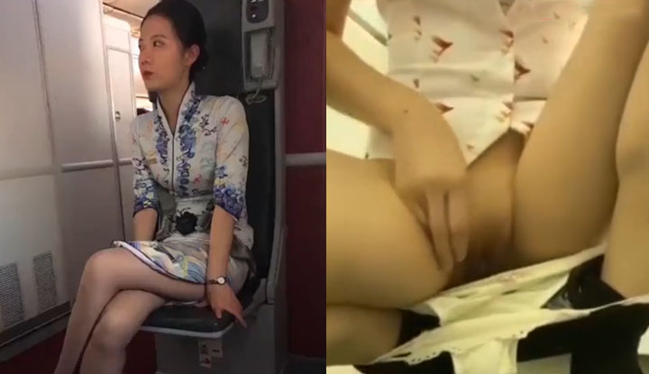 หนังโป๊ทวิต: แพ็คแอร์ไหหลำ - ลูกเรือแอร์เคบินจริงหลุดโชว์ลับ: ขยำนม บีบหี ช่วยตัวเองแคลี่พุ่ง มันส์สะใจสุดๆ!