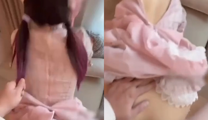 สาวตูดเด้งหลังปี 00 สุดยอดน่าเย็ดสุดๆ หลัวหลัว บ้านจินตนาการ - แต่งชุดโลลิต้าสีชมพูที่บาร์ ล่อด้วยเหล้า นมใหญ่ จูบเฟรนช์คิส อมควย ล่อสุดดุ ดึงผมเปียสองข้างเย็ดหมาแบบมันส์สุดขีด! 2