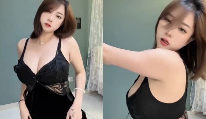 the large breasts jiggling up and down tease your sensitive nerves