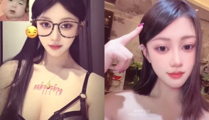 หญิงสาวสวยสวมแว่นตาหุ่นดีอวดเรือนร่างอย่างมั่นใจ