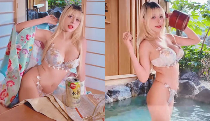 สาวฮอตทวิต Byoru: ยูกาตะบ่อน้ำพุร้อนฤดูใบไม้ผลิสุดยั่ว - ตูดใหญ่ หีสวย นมจะทะลัก ซิสนังเปียกขย่มควยแตกกระจาย