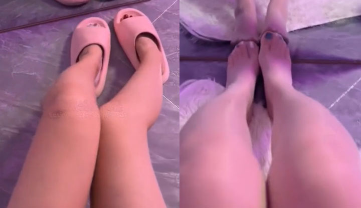 快手網紅御姐 半眠學姐 長腿絲襪高跟 足控福音超高顏值 一個視頻敢賣大幾百！