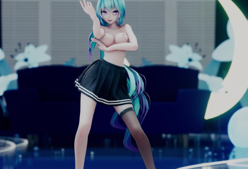 【固镜60FPS/露肩黑丝】MIKU—abracadabra