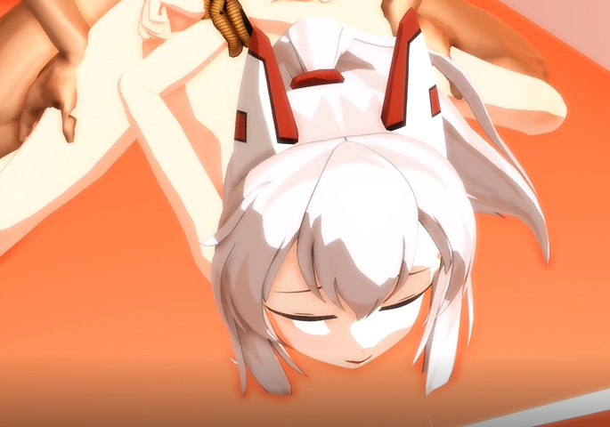 アズレン・鬼神の綾波をレイプする鬼…手縛りバック・フェラ