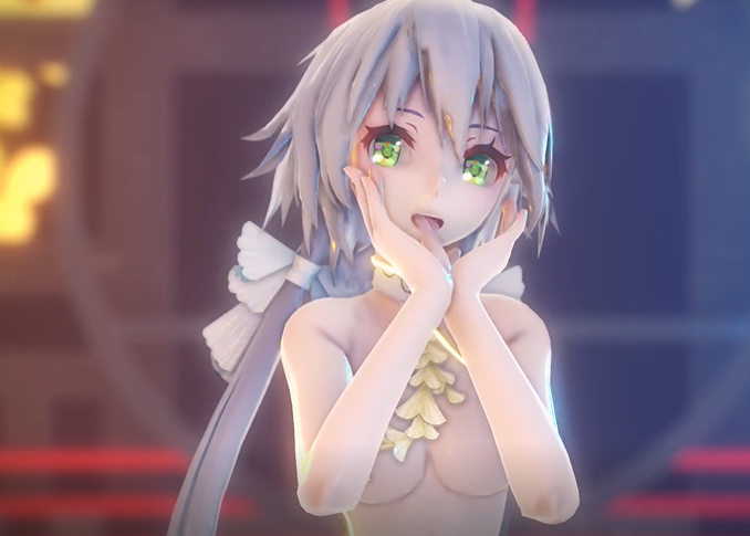 超清涼透明旗袍洛天依