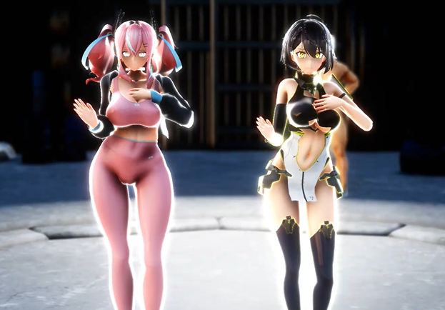 ボル〇モアとブレ〇ートンで強制肉体操作首輪エロダンス