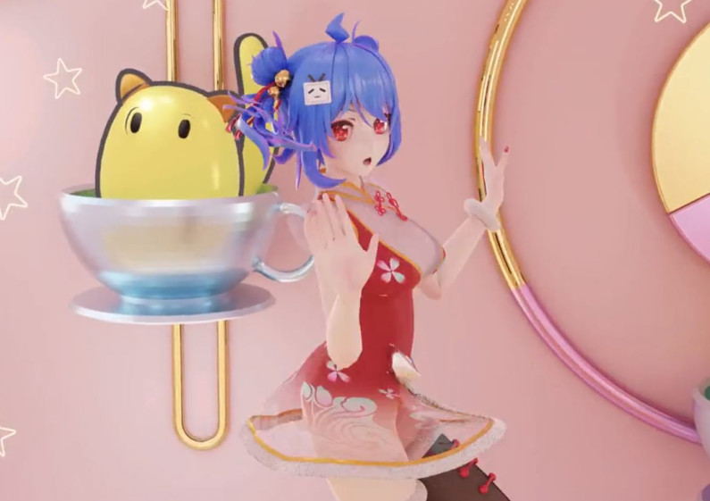 Chuyển động xin lỗi dễ thương 22 cô gái