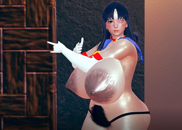 HS2で作った葛城ミサトに中の人繋がりでセーラームーン（のような）コスさせてみた