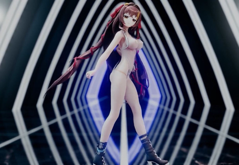 【情趣牛仔短裤/固定镜头】冰糖-Roof on Fire