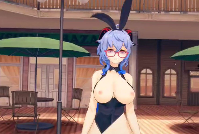 原神甘雨兔女郎舞啪