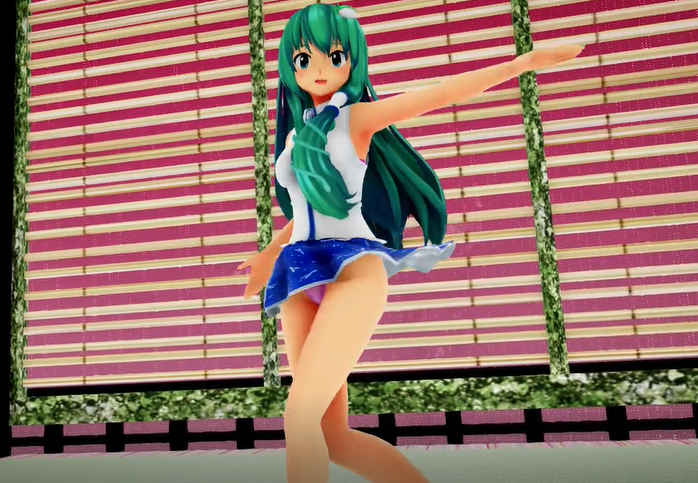 ワカメちゃん化東風谷早苗で極楽浄土