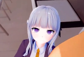 Danganronpa Kyoko kirigiri Collect Sperm Samples Fuck