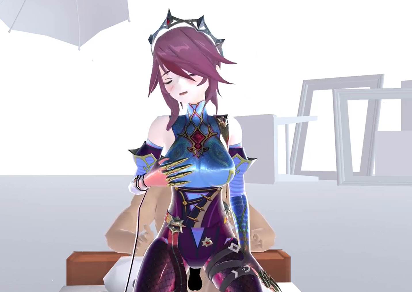 Rosaria backward woman on top posture