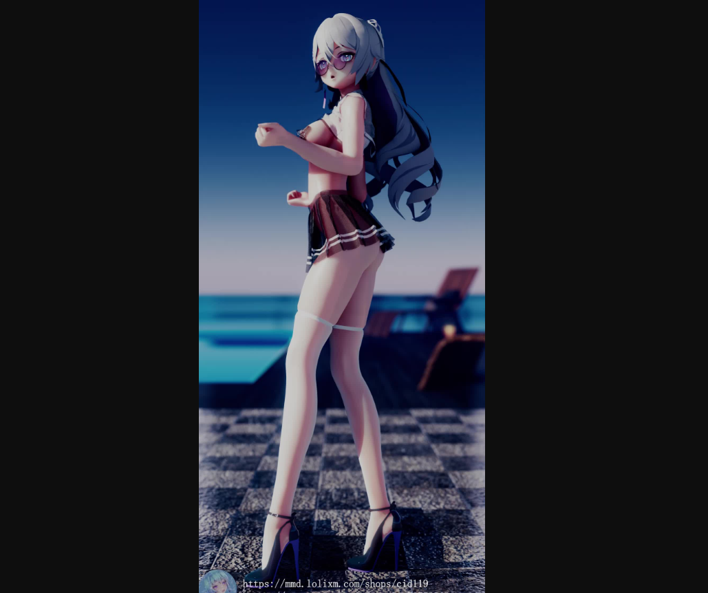 【竖屏白丝/半透JK】大乳鸭-Shake it