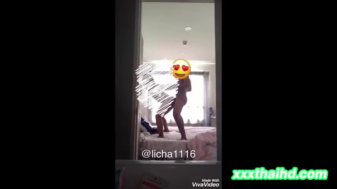 สงสัยดูคลิปเยอะ แอบแฟนมาลง มารู้อีกที ลงเว็ปละ วัยรุ่นไทย ยืนท่าหมาบนเตียง